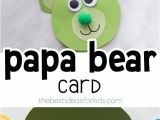 Card for Father S Day Handmade Bear Craft Bear Crafts Fathers Day Crafts Crafts for Kids