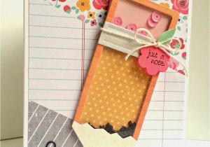 Card for Teachers Day Handmade Pencil Shaker with Images Teacher Cards Teacher