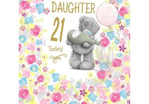 Card Greetings for 21st Birthday Daughter 21st Birthday Large Me to You Bear Card Happy