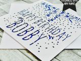 Card Happy Birthday with Name Personalised Birthday Card Personalised Happy Birthday Card