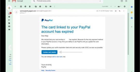Card Holder Name Sta Znaci Credit Card Linked to Paypal Account Has Expired How to