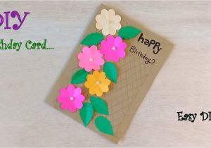Card Ideas for Birthday Handmade Easy Birthday Card Idea How to Make Quick Birthday Card