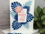 Card Ideas Using Flower Dies Tropical Chic Stampin Up Cards with Simple Masking Technique