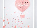Card Invitation Hot Air Balloon Happy Valentines Day Retro Invitation Card Template origami