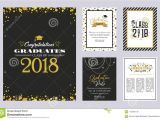 Card Invitation Template Free Download Graduation Class Of 2018 Greeting Card and Invitation