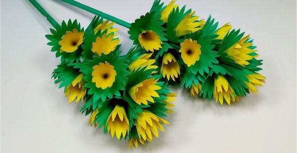 Card Ka Flower Kaise Banaye How to Make Cute Paper Stick Flower Diy Decoration Stick