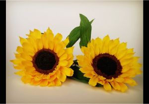 Card Ke Flower Banana Sikhaye Abc Tv How to Make Sunflower Paper Flower From Crepe Paper Craft Tutorial