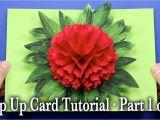 Card Ke Flower Kaise Banaye Flower Pop Up Card Tutorial Part 1 Of 3