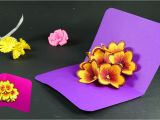 Card Ke Flower Kaise Banaye How to Make Pop Up Cards Pop Up Flower Card Diy Tutorial