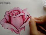Card Ke Flower Kaise Banaye Pink Rose Painting Step by Step Rose Flower Painting