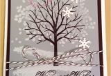 Card Making Ideas for Birthday Using the Sheltered Tree Stamp Set From Stampin Up A Winter