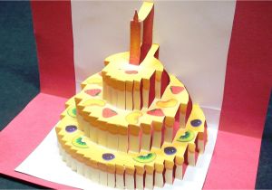 Card Pop Up Birthday Cake Pop Up Birthday Cake Tutorial Con Imagenes Pastelillo
