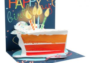 Card Pop Up Birthday Cake Up with Paper Everyday Pop Up Greeting Card 5 1 4 X 5 1 4 Big Slice Of Cake Item 8142061