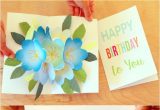 Card Pop Up Happy Birthday Free Printable Happy Birthday Card with Pop Up Bouquet