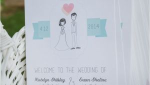 Card Stock for Wedding Programs Diy Whimsical Wedding Party Sketch Program Fans the Bird