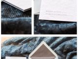 Card Thickness for Wedding Invitations Handmade Paper Wedding Invitation with Velvet Envelope Liner