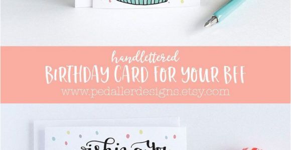 Card to Best Friend Birthday Birthday Card for Her Best Friend Birthday Card Card for