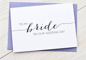 Card to Bride On Wedding Day to My Bride On Our Wedding Day Midway Media