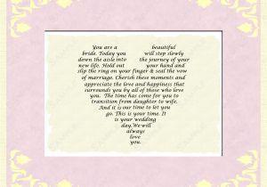 Card to Daughter On Wedding Day Mother Daughter Poems