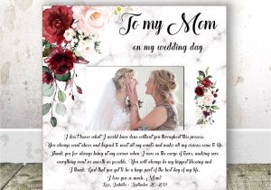 Card to Daughter On Wedding Day Mother Of the Bride Gift From Daughter Mom Wedding Gift
