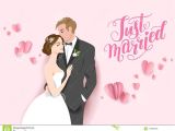 Card to Groom On Wedding Day Bride and Groom Card Stock Vector Illustration Of Couple
