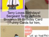 Card to Wife On Birthday Terry Loves Birthdays Sergeant Terry Jeffords Brooklyn 99