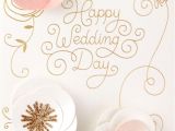 Card to Wife On Wedding Day Pastel Flowers Happy Day Wedding Card Happy Wedding Quotes