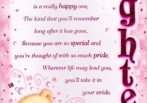 Card Verses for 18th Birthday 18th Happy Birthday Greeting Card Lovely Verse Embellished