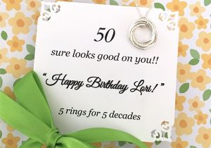Card Verses for 50th Birthday 50th Birthday Gift for Women Fifty and Fabulous Birthday