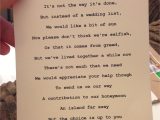 Card Verses for Renewal Of Wedding Vows Little Poem with Wedding Invitation asking Guests to Put A