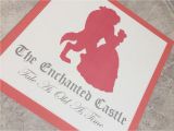 Card with Name and Photo Beauty the Beast Silhouette Table Name Card Ideen Fur