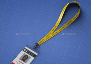 Card with Professional Details Worn On A Lanyard Id Graphics Designs Templates From Graphicriver