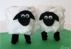 Cardboard Sheep Template Cardboard Tube Lambs An Adorably Easy Easter Craft for Kids