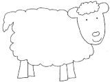Cardboard Sheep Template In Like A Lion Out Like A Lamb March Craft for Preschool