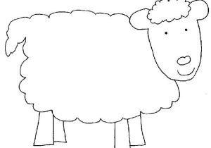 Cardboard Sheep Template In Like A Lion Out Like A Lamb March Craft for Preschool