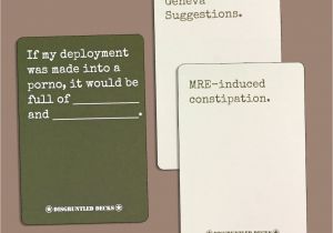 Cards Against Humanity Unique Card Disgruntled Decks the original Military Party Card Game for Veterans Army themed Deck
