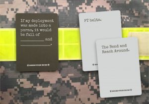Cards Against Humanity Unique Card Operation Supply Drop to Deliver Military themed Card Game