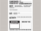 Caregiver Calendar Template Caregiver Information Sheet for Individuals with Dementia