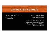 Carpenter Business Card Template Carpenter Business Cards Zazzle