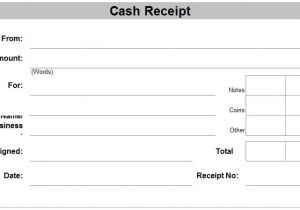 Cash Sale Receipt Template Word 6 Free Cash Receipt Templates Excel Pdf formats
