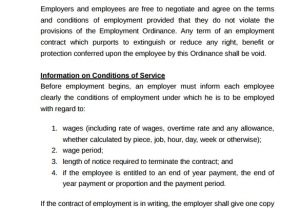 Casual Contract Of Employment Template 23 Sample Employment Contract Templates Docs Word
