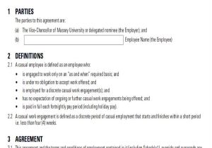 Casual Contract Of Employment Template 26 Sample Employment Agreements Free Word Pdf format