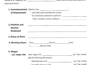 Casual Employment Contract Template south Africa 15 Useful Sample Employment Contract Templates to Download
