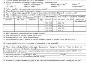 Cat Adoption Contract Template City Of Chicago Pet Adoption
