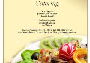 Catering Flyers Templates Free Catering Flyer Template Publisher Flyers Catering Logo