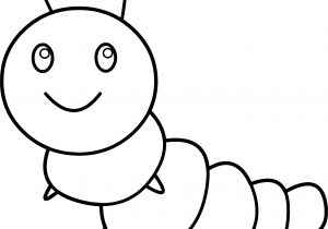 Caterpillar Outline Template Happy Caterpillar Coloring Page Free Clip Art