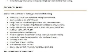 Ccna Fresher Resume format Free Download for Ccna Fresher Resume format Free Download Ephesustour Cc