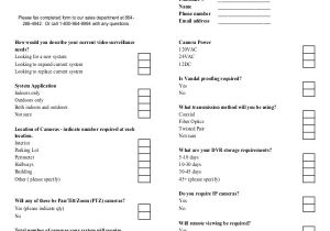 Cctv Checklist Template 12 Site Survey Templates Free Sample Example format