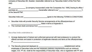 Cctv Service Contract Template 14 Security Contract Templates Word Pdf Apple Pages