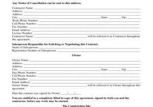 Cell Phone Repair Contract Template Home Improvement Contract Sample Free Download